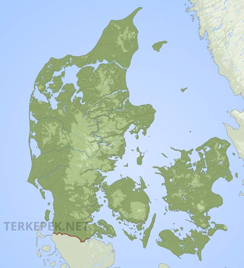 Dánia felszíne
